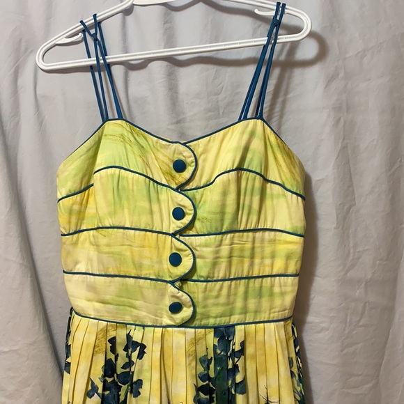 Vintage “ Alix of Miami “ summer/fall dress with pleated skirt. - Picture 4 of 7